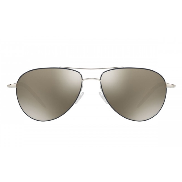 oliver-peoples-benedict-enamel-silver-navy-ov1002s-front