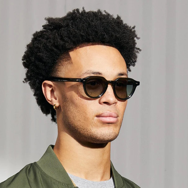 Moscot-BAITSIM-SUN-Dark-Green-Sun-model